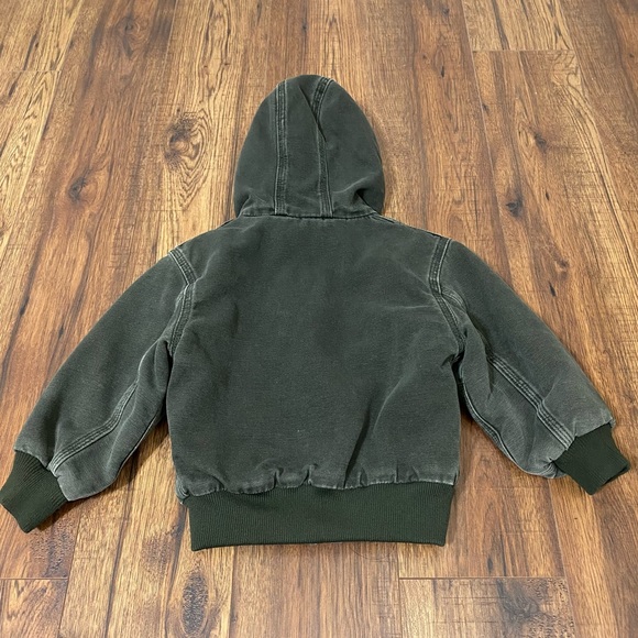 (Sold) Carhartt toddler boy lined hoodie jacket - Picture 4 of 15